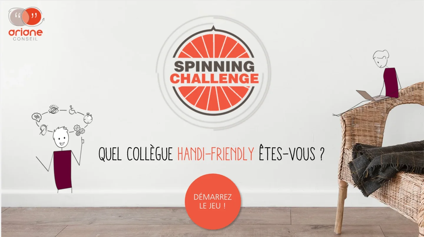 Exemple de module e-learning : Ariane Conseil, Spinning Challenge