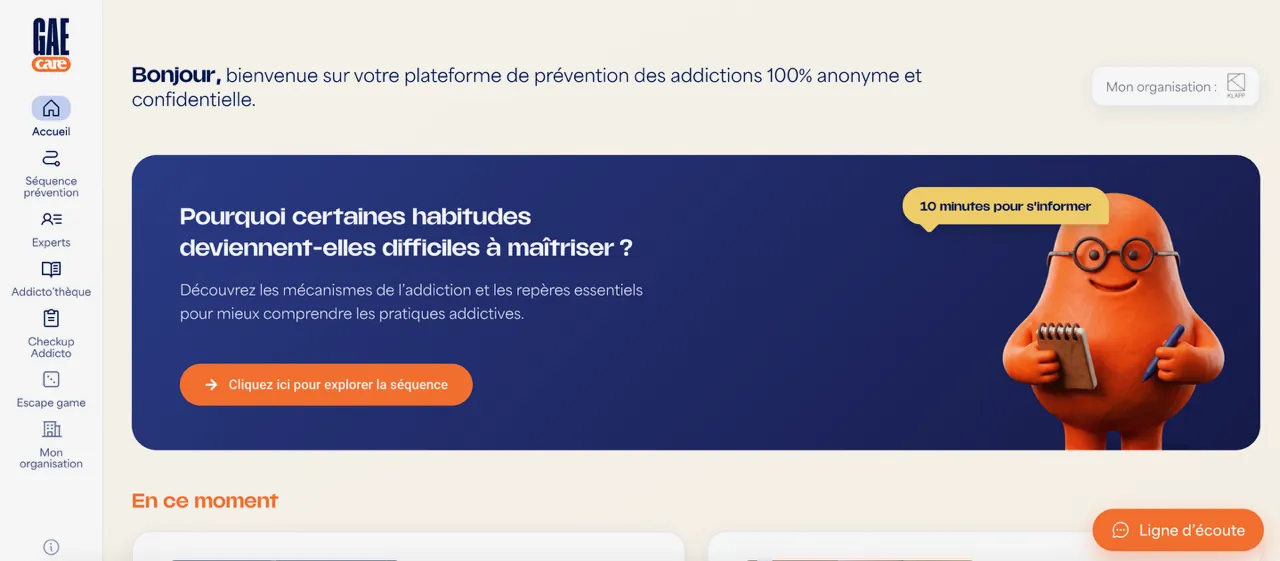 Plateforme de prévention GAE Care