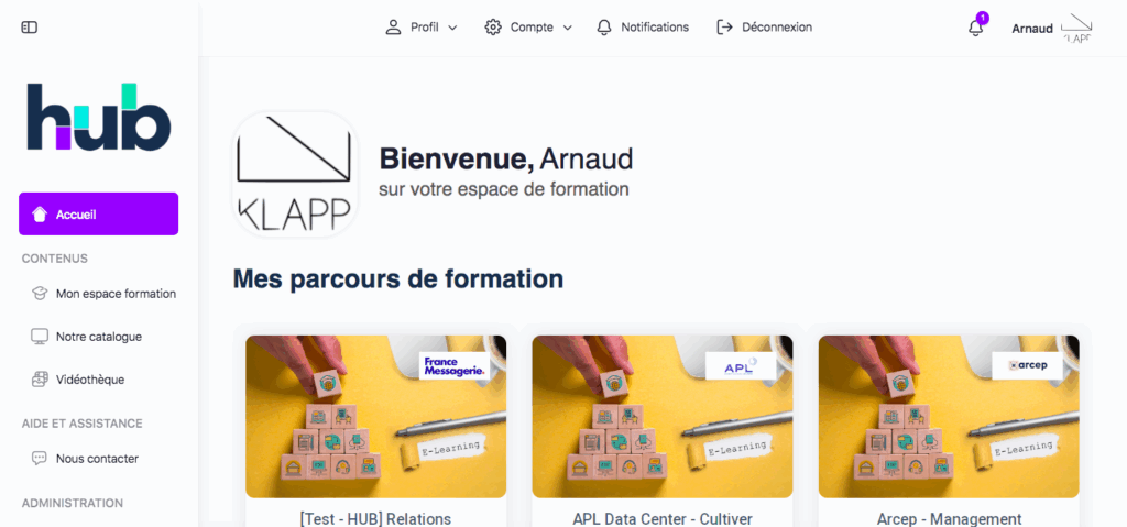 Klapp Learning : modules e-learning, plateformes LMS, chatbots pédagogiques